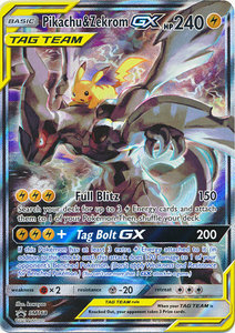 Pikachu & Zekrom GX Full Art (TAG TEAM)