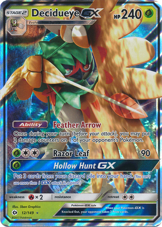 Decidueye GX - 12/149 // Pokémon kaart (Sun & Moon)
