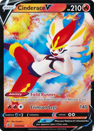 > Cinderace V - 018/192 // Pokémon kaart (Rebel Clash)
