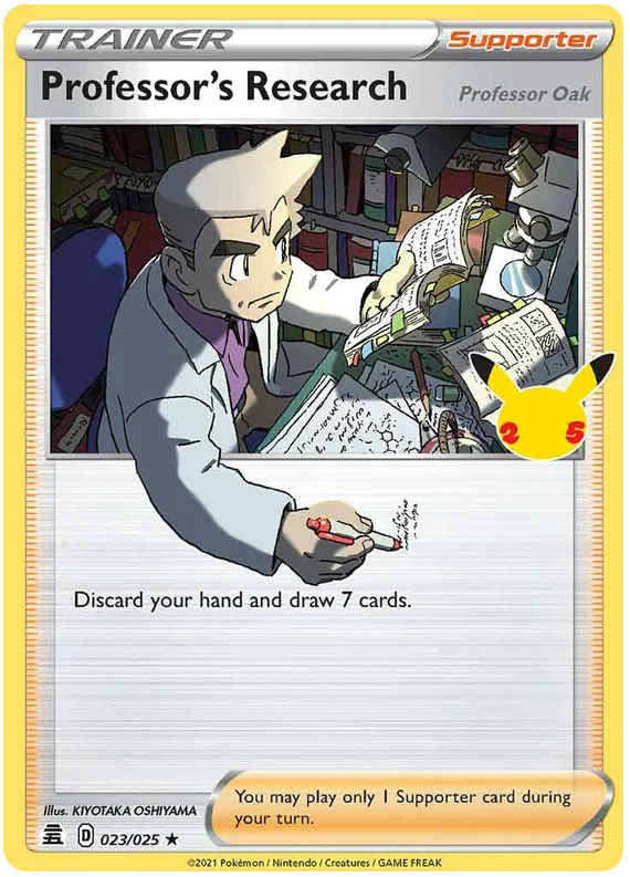 Professor's Research Holo Rare - 23/25 // Pokemon kaart (Celebrations)
