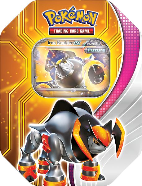 Pokémon Trading Card - Paradox Destinies Tin - Iron Boulder EX